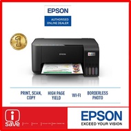 EPSON L3210/L3250/L3256 ALL IN ONE INK EcoTank WIFI PRINTER Original Epson Refill Ink ( BLACK / WHIT