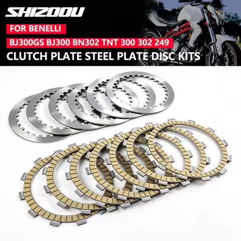 Motorcycle Friction Disc Clutch Plates Sets For Benelli 300 BJ300GS BJ300 TNT300 TNT 300 BN302 302S 