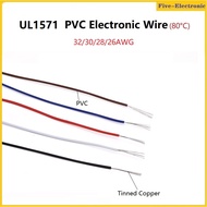 10Meter UL1571 PVC Electronic Wire  26AWG/28AWG/30AWG/32AWG Tin-plated Copper LED Line DIY Cord Flex