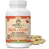 Skin and Coat Supplement with Fish Oil and Omega 3 for Dogs and Cats - Dog Itch Relief Pet Supplemen