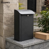 [AbabixaMY] Anti Unauthorized Access Package Box Outdoor Parcel Mailbox Wood Grain Top