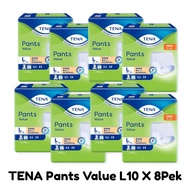 TENA PANTS VALUE (M10x8pack) (L8X8Pack) (XL8X6pack)