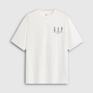 Gap | เสื้อยืดคอวีพิมพ์โลโก้ สำหรับทุกเพศ ใหม่มาถึงฤดูใบไม้ผลิ