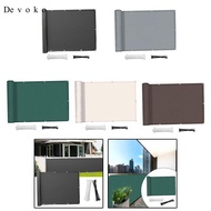Devoko Balcony Privacy Screen Cover Privacy Screen Weatherproof Wind Protection Windscreen with Cabl
