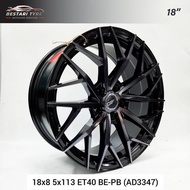 (AD-3347) NEW SPORT RIMS AD ORIGINAL AEDEE 18 INCH 18X8 5X113 ET40 BE-PE READY STOCK SPORT RIM