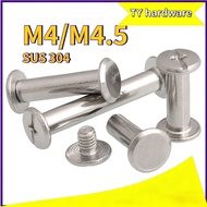 【DTY-G1】 Book binding screw/ chicago screw/ 304 Stainless Steel binding screw / scrapbook photo albu