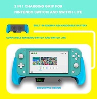 Brand New 2 in 1 Nintendo Switch & Switch Lite Charging Grip Stand Built-in 6000mAh Rechargeable Bat
