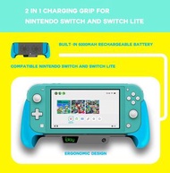 Brand New 2 in 1 Nintendo Switch &amp; Switch Lite Charging Grip Stand Built-in 6000mAh Rechargeable Battery 全新2合1 任天堂 Switch &amp; Switch Lite 主機拉伸握把手把帶支架內置充電池散熱扇