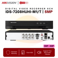 HIKVISION CCTV DVR 8CH Digital Video Recorder AcuSense Turbo 8 Channel 5MP-8MP DVR iDS-7208HUHI-M1/T