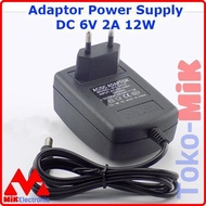 DC ADAPTOR 6V 2A POWER SUPPLY 6VDC 6 VDC 6 V 2 AMPERE 2 2000mAa