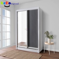 [Kingswood] Mirage 3 Sliding Door Wardrobe, Solid Plywood, Available in 9 Colours