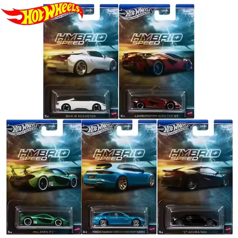 Hot Wheels Cars GDG44 BWM i8 ROADSTER McLAREN P1 ACURA NSX 1:64 Diecast Vehicle Model Cars Toys Boys