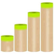 Pre Taped Masking Paper for PaintingAdhesive Tape &amp Drape Painters Paper Automotive Paint House D