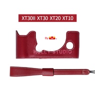 Ốp Lưng Máy Ảnh Fuji 10 Da Màu Đỏ Phụ Kiện Ốp Lưng Máy Ảnh X-S10 X-T4 X-T5 X100F X100VI X-T3 X-T2 X-