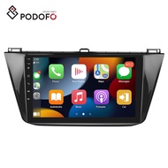 Podofo 10.1 inch Android 13 Car Radio For VW Tiguan L 2017 Autoradio Carplay Android Auto GPS Wifi Hifi Audio FM RDS