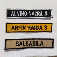 Custom Computer Embroidery Name Bet ELITE 01 488 Size 1.8x8.5cm Neat Stitching Premium Quality Embro