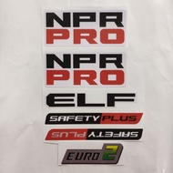 ISUZU ELF NPR PRO Sticker Original Design Isuzu Truck Body Stickers Safety Plus Euro 2