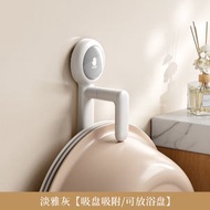 浴室多功能淋浴盆掛鉤架 無需鑽孔吸盤式壁掛收納掛鉤