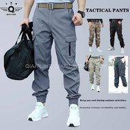 Tactical Pants for Men Outdoor Slim Fit Waterproof Sports Leggings Outdoor Casual Cargo Pants Camouflage Pants