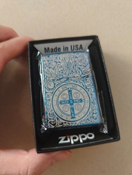 全新有盒Zippo煤油打火機 藍冰 康斯坦丁