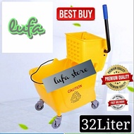 32L mop cart wringer mop pail with wheel mop bucket   baldi mop beroda mobile cart jenitor cart CLEA