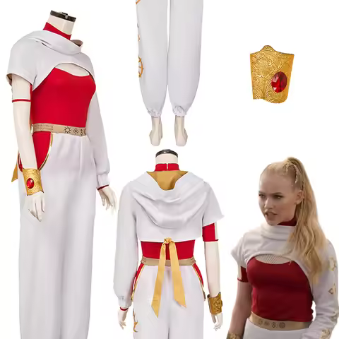 Fantasia Zombies 4 Nova Cosplay White Red Clothing 2025 Movie Daywalker Disfraz Costume Women Hallow