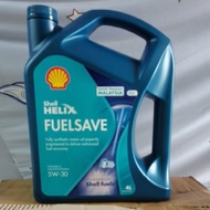 SHELL HELIX FUELSAVE LUBRICANT ENGINE OIL 5W-30 4L / ENGINE OIL 5W-30/Minyak Hitam