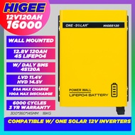 One Solar Higee Lifepo4 Power Wall 12v120AH