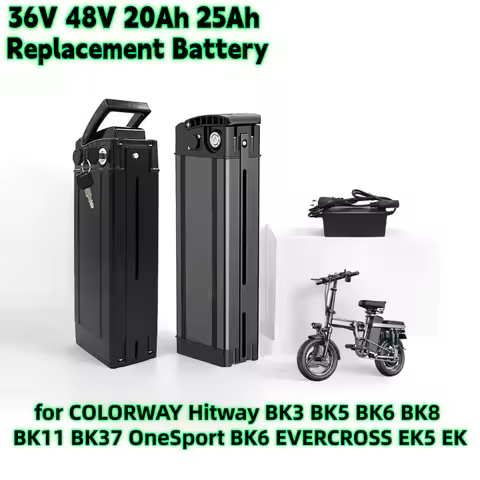 36V 48V 20Ah 25Ah Compatible For COLORWAY Hitway BK Series BK3 BK5 BK6 BK8 BK11 BK37 OneSport BK6 EV