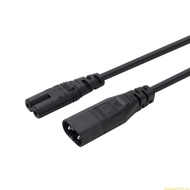 SUN 30cm 11 8inch IEC320 C7 to Figure 8 C8 Power Cord Male to Female Connector Line