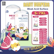 Endebao Baby Diaper S to 7XL Fruit Series Big Diaper for Big Kids XXXXL Diaper Pants