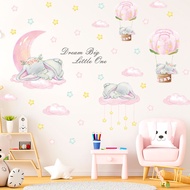 Wallpaper Pink Star Moon Decoration Wallpaper Kindergarten Wallpaper
