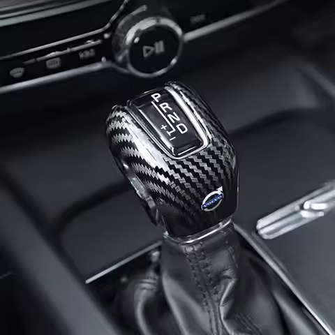 Carbon Fiber Gear Shift Handle Cover Decoration Accessories For Volvo XC90 V90 V60 XC60 V40 EC40 EX4