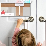 ZAIJIE1 Bifold Door Lock, Portable Metal Door Safety Lock, Home Supplies Childproof closet door lock