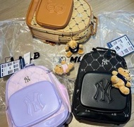 💜全新MLB小學生減負護脊鑽石老花書包 男女同款Outlet原廠正品