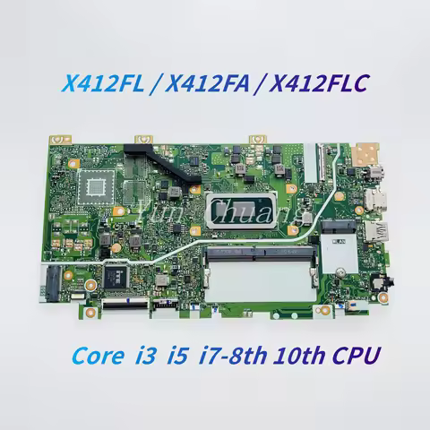 X412FL Mainboard For ASUS X412FA X412FAC X412FAG X412FJC X412FLC X412FJ X412FL A412F Laptop Motherbo