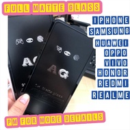 MI10T 10TPRO POCOX3 X3PRO F3 POCOM3 REDMI 9T MI 9T MI 9TPRO MI 9 MI A3 FULL MATTE TEMPERED GLASS