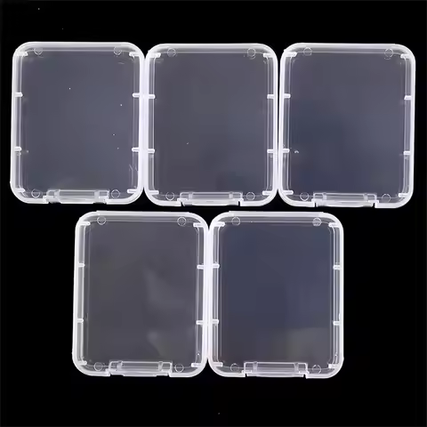 10Pcs Clear Plastic CF/Compact Flash Memory Card Case Holder for SanDisk/Kingston/Transcend/Samsung 