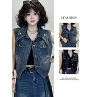 denim vest woman denim suit woman Women's 2025 Casual & Stylish Denim Vest