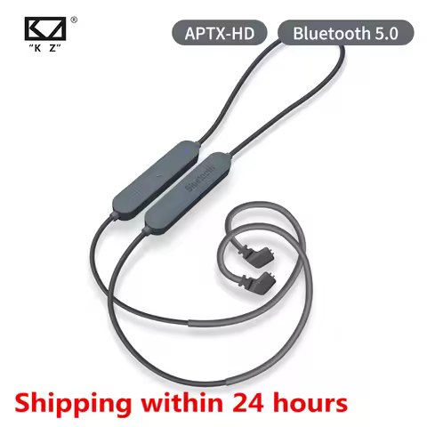 KZ Bluetooth 5.0 Earphone Aptx HD QCC3034 Module headset Upgrade Cable Applies Headphone KZ AS10 ZST