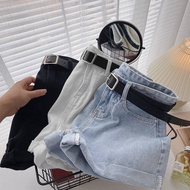 6.17Light blue denim shorts for women 2022 wear high waist loose A-line Korean style versatile curly