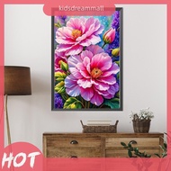[KidsDreamMall.my] Peony Plant 5D DIY Partial AB Full Square Drill Diamond Art Kit for Adults Gift H