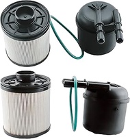 2PCS FD4615 6.7L Power-stroke Fuel Filter Kit for 2011-2016 Ford F250 F350 F450 F550 Super Duty, 5 M