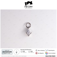 FiBiCandy CHRM011 Avexi Charm ASTM F136 Titanium Earring Kite CZ