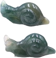 Levemolo Decorative Snail Figurines Set of 2 Corsx Snail Toys Garden Decor Miniature Landscape Statu