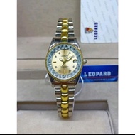 jam tangan leopard original rantai stainless jam tangan wanita rantai permata full Quartz jam tangan