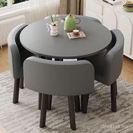 Living Room Storage Round Table Household Dining Chair Table Chair Simple Negotiation Modern Small C