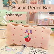 1pcs Creative Pencil Case For Kids Funny Toast Bread Pencil Case Student Plush Stationery Box