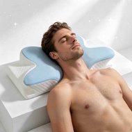 C Summer Cool Sleep Pillow Shape Slow Rebound Memory Foam Cervical For Neck Port