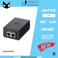 - Ubiquiti Adapter POE Gigabit 48v 0.5A Includes POE Adapter Power Cable